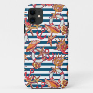 Patroon met steentjes en staarten iPhone 11 hoesje