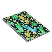 patroon met succulenten. Waterverf cactus Notitieboek (Rechterzijde)