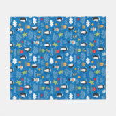 patroon met thema zee fleece deken (Voorkant (Horizontaal))