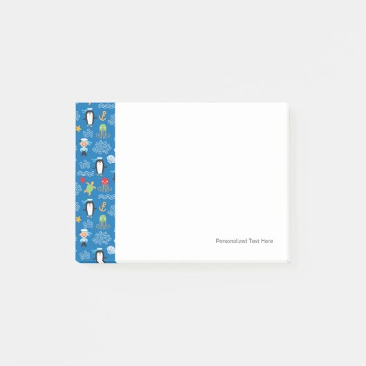 patroon met thema zee post-it® notes (Voorkant)