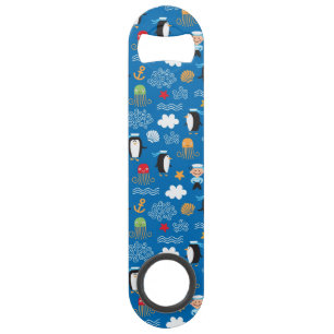 patroon met thema zee speed flessenopener