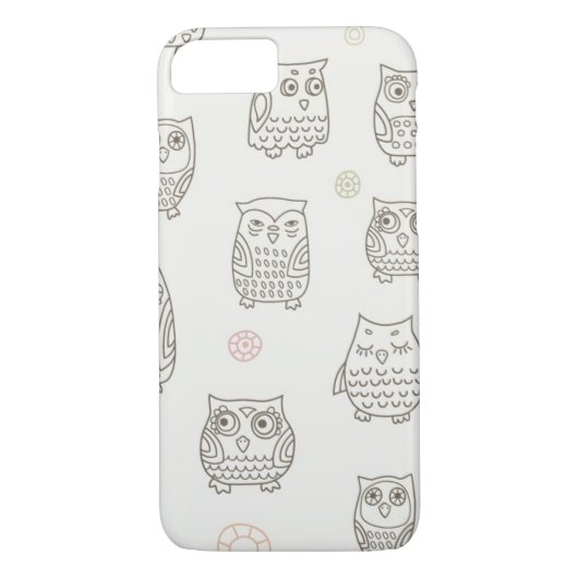 Patroon met uilen Case-Mate iPhone case (Achterkant)