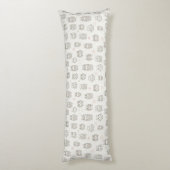 Patroon met uilen lichaamskussen (Achterkant (Verticaal))