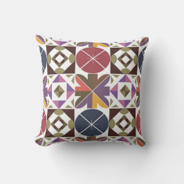 Patroon met verschillende geometrische vormen kussen