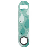 patroon met vis 2 speed flessenopener (Voorkant)