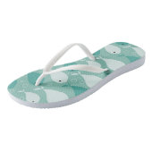 patroon met vis 2 teenslippers (Schuin)