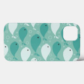 patroon met vis Case-Mate iPhone case (Achterkant (horizontaal))