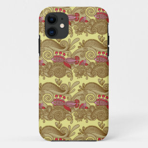 Patroon met vis en golf iPhone 11 hoesje