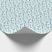 Patroon met vis en vis cadeaupapier (Hoek)