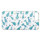 Patroon met vis en vis Case-Mate iPhone case (Achterkant (Horizontaal))