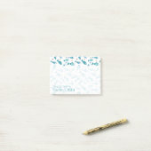 Patroon met vis en vis | Jouw namen toevoegen Post-it® Notes (Op bureau)