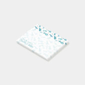 Patroon met vis en vis | Jouw namen toevoegen Post-it® Notes (Schuin)