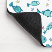 Patroon met vis en vis muismat (Hoek)