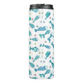 Patroon met vis en vis thermosbeker (Achterkant)