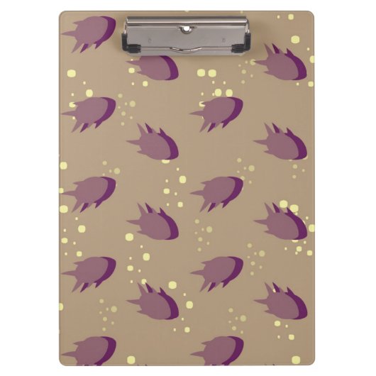 patroon met vis klembord (Voorkant)