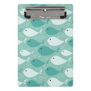 patroon met vis mini klembord