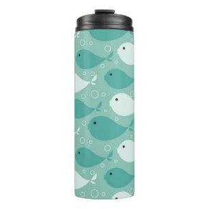 patroon met vis thermosbeker