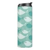 patroon met vis thermosbeker (Gedraaid links)