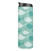 patroon met vis thermosbeker (Geroteerd rechts)