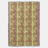 Patroon met vissen en golven deken (Voorkant Verticaal)