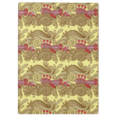 Patroon met vissen en golven klembord (Achterkant)