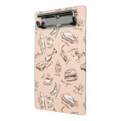 Patroon met voedsel mini klembord (Angled2)