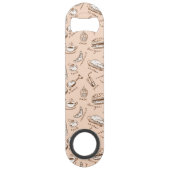 Patroon met voedsel speed flessenopener (Voorkant)