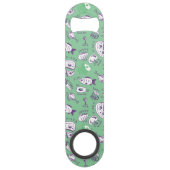 Patroon met voedsel speed flessenopener (Achterkant)