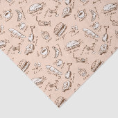 Patroon met voedsel tissuepapier (Detail)