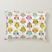 patroon met vogels accent kussen (Achterkant)