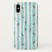 Patroon met vogels en bomen Case-Mate iPhone case (Achterkant)