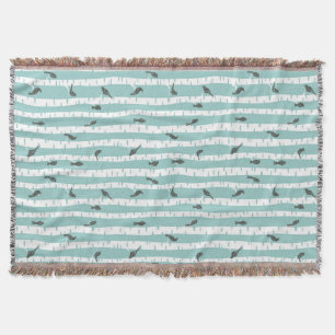 Patroon met vogels en bomen deken