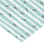 Patroon met vogels en bomen korte tafelloper (Hoek)