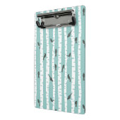 Patroon met vogels en bomen mini klembord (Angled2)