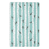 Patroon met vogels en bomen mini klembord (Achterkant)