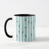 Patroon met vogels en bomen mok (Links)