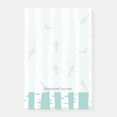 Patroon met vogels en bomen post-it® notes (Voorkant)