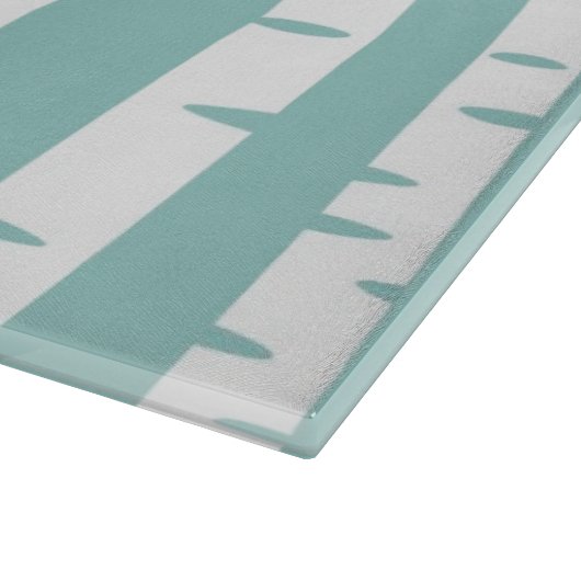 Patroon met vogels en bomen snijplank (Hoek)