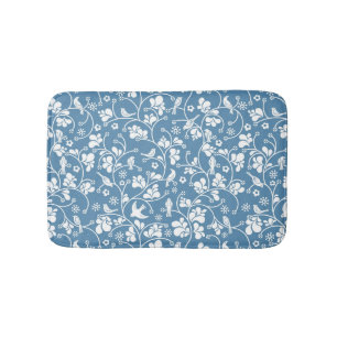 patroon met vogels en planten sierbloem badmat