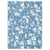 patroon met vogels en planten sierbloem klembord (Achterkant)