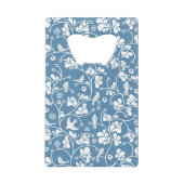 patroon met vogels en planten sierbloem kredietkaart flessenopener (Voorkant)