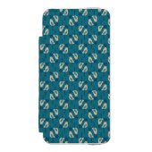 patroon met vogels incipio iPhone portemonnee hoesje (Voorkant Agenda)