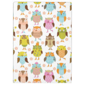 patroon met vogels klembord (Achterkant)