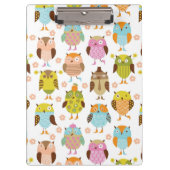 patroon met vogels klembord (Voorkant)