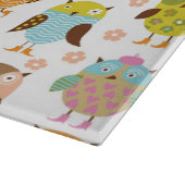 patroon met vogels snijplank (Hoek)