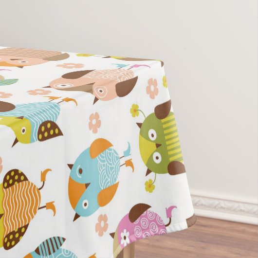 patroon met vogels tafelkleed (Voorbeeld)