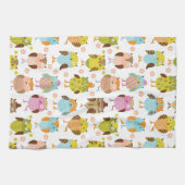 patroon met vogels theedoek (Horizontaal)