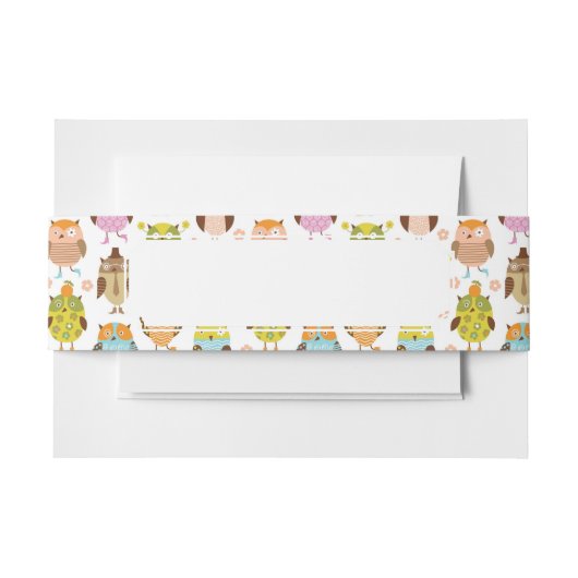 patroon met vogels uitnodigingen wikkel (Voorkant Voorbeeld)