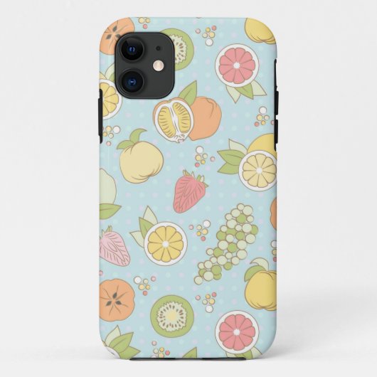 Patroon met vruchten en bessen Case-Mate iPhone case (Achterkant)