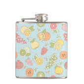 Patroon met vruchten en bessen heupfles (Voorkant)